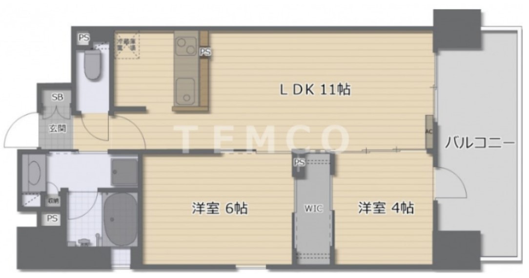 Vievle靭公園Ｑ　間取り