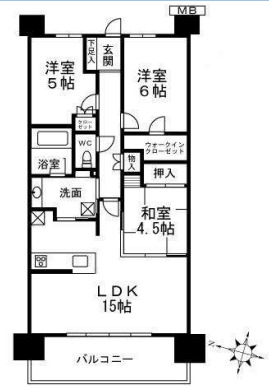 パークホームズノースゲートスクエア　間取り