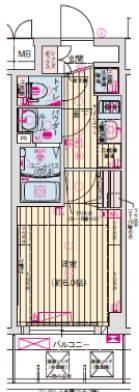 プレサンス難波マジョリティ　間取り