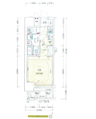 プレサンス大阪福島シエル　間取り