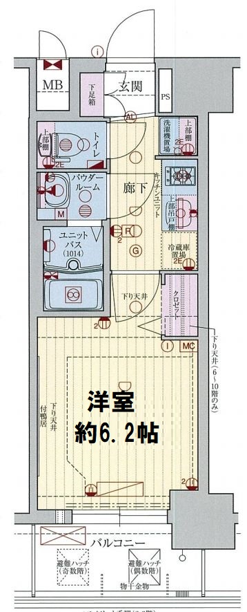 プレサンス難波インフィニティ　間取り