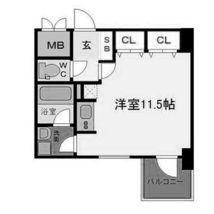 パークキューブ北浜　間取り
