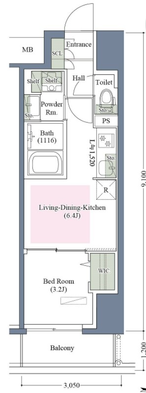 アーバネックス京町堀　間取り
