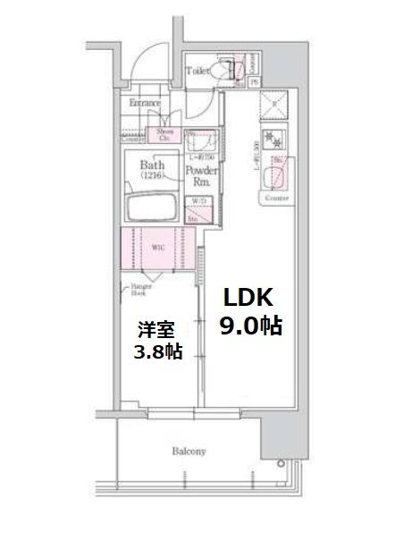 アーバネックス北堀江Ⅱ　間取り
