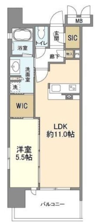 オーパスレジデンス心斎橋サウス 間取り