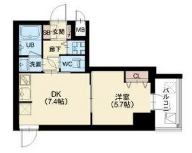 スプランディッド堀江 間取り