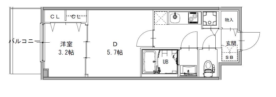 S-RESIDENCE日本橋Qualier 間取り