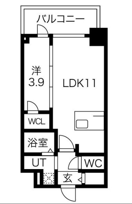 プレサンス京町堀　　間取り図