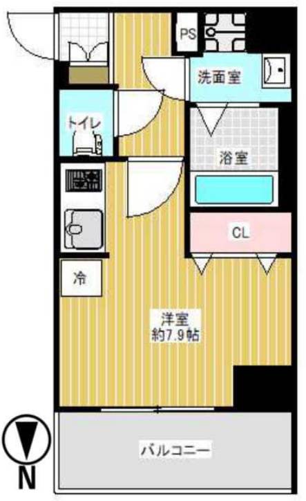 エグゼ天王寺Ⅱ　間取り