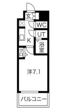 プレサンス京町堀 間取り図