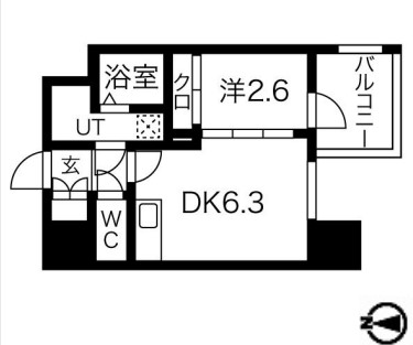 ミラージュパレス難波グランツ 間取り