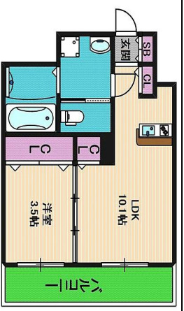 ミラージュパレス難波東レジデンス　間取り
