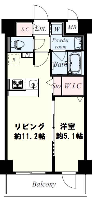 ラ・メゾンヴェール上町　間取り
