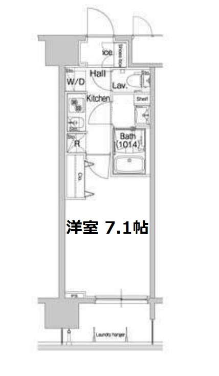 コンフォリア心斎橋EAST　間取り