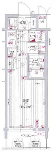 エグゼ難波南Ⅴ　間取り