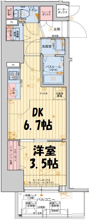 レオンコンフォート堀江公園 間取り