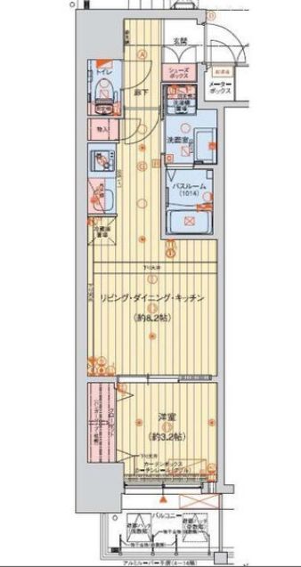 レオンコンフォート本町クレセント　間取り