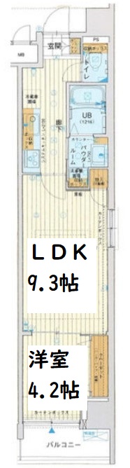 レオンコンフォート南堀江 間取り