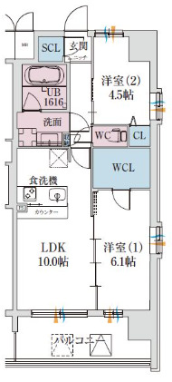 スプランディッド梅田グランノース 間取り