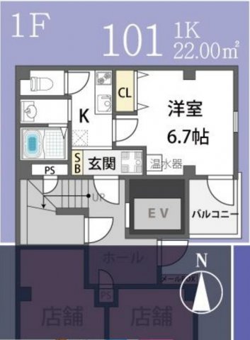 ラ・フォルム与力レジデンス　間取り