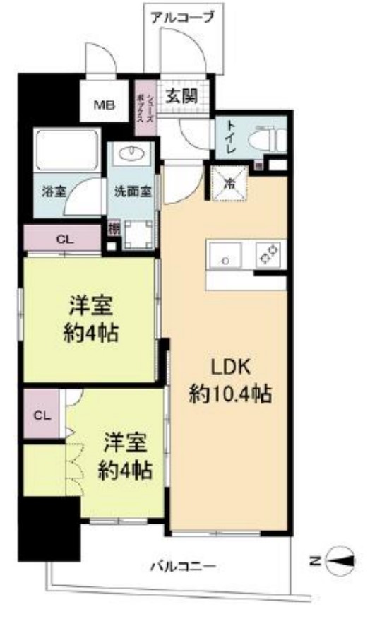 セレニテフラン野田阪神駅前　間取り