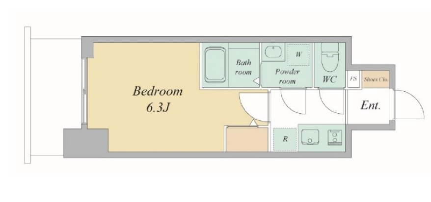 エスリードレジデンス大阪谷町ザ・マークス　間取り