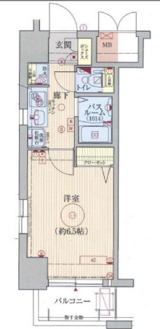 エステムコート梅田・天神橋リバーフロント 間取り
