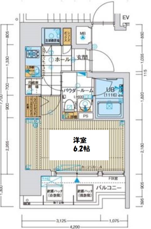 ファーストフィオーレ難波ウエスト 間取り