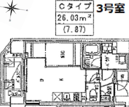 ソルテラス阿波座ウィズ　間取り