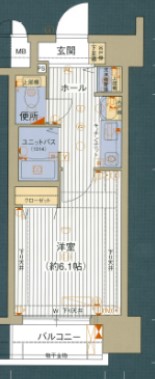 プレサンス大手前パークサイドツー 間取り