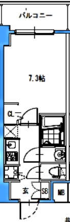 S-RESIDENCE新大阪駅前 間取り