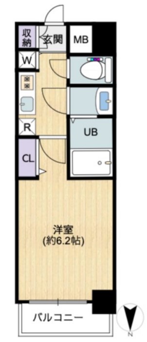 プレサンスタワー北浜　間取り