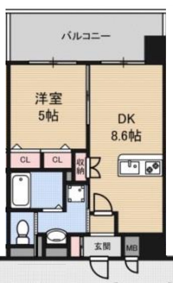 Luxe新大阪Ⅰ 間取り