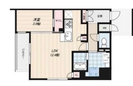 Dimora靭公園 間取り