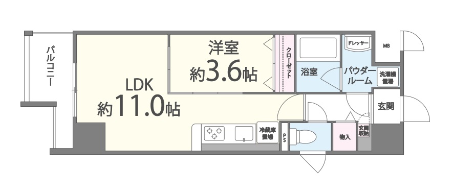 ポローニア立花通り　間取り