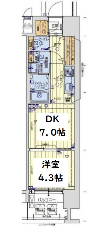 レオンコンフォート九条ガレリア 間取り