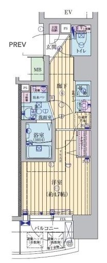 ファーストフィオーレ心斎橋イーストⅢ 間取り図