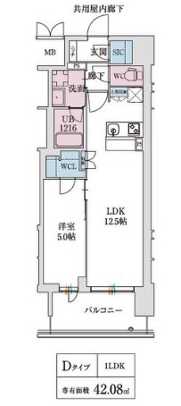 スプランディッド本町東DUE 間取り