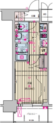プレサンス天王寺ノースヴィアーレ 間取り図
