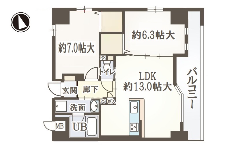 ガーデンコート烏ヶ辻 間取り