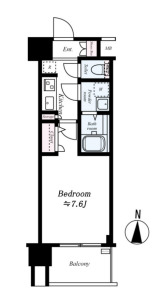 レジュールアッシュ心斎橋リュクス　間取り