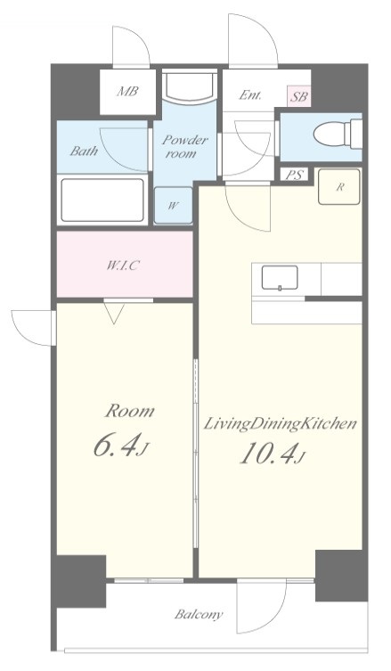 エクセルシア天神橋　間取り