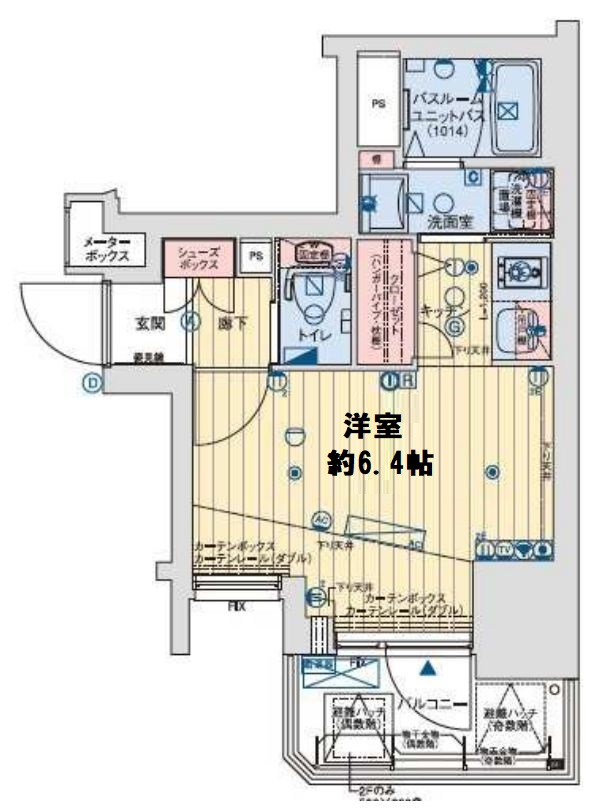 レオンコンフォート大手前ラトゥール　間取り図