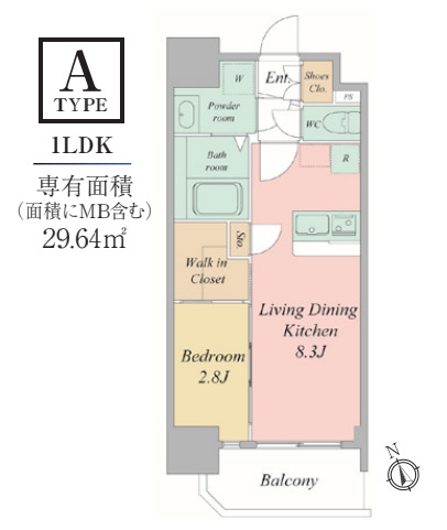 セレニテ夕陽丘エクラ 間取り
