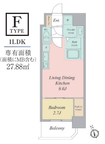セレニテ夕陽丘エクラ 間取り