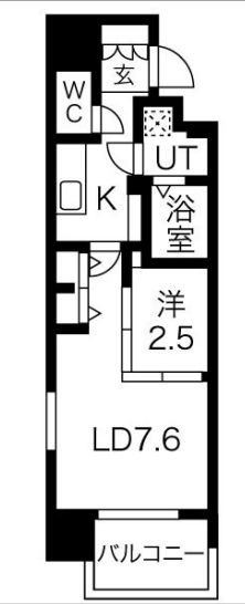 ファーストフィオーレ心斎橋イーストⅡ 間取り