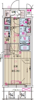プレサンス難波マジョリティ 間取り