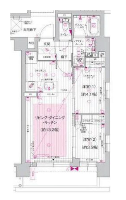 プレサンスレイズ新梅田 間取り