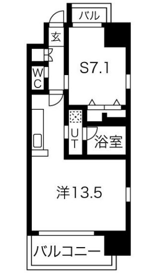 スプランディッド難波元町 間取り図