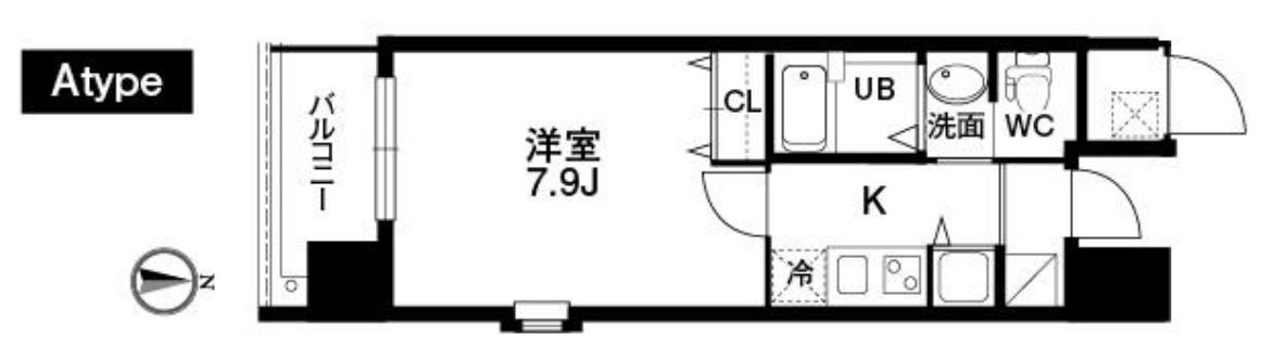 クラウンハイム北心斎橋フラワーコート 間取り
